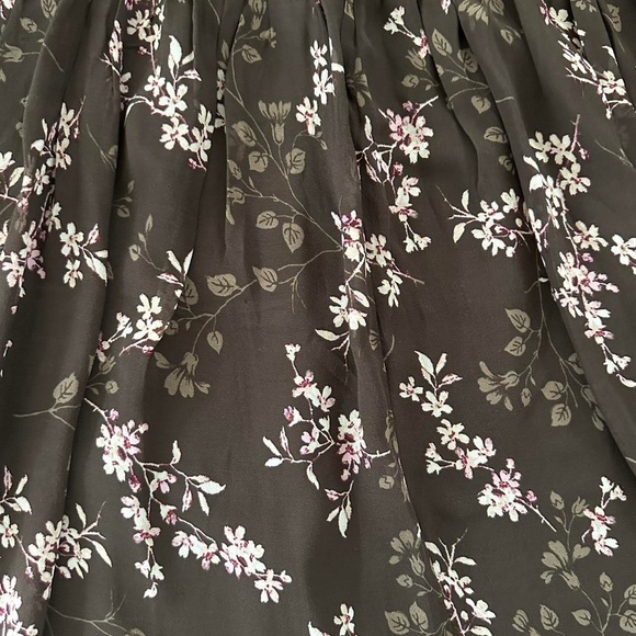 ⭐️ANN TAYLOR - VINTAGE BROWN FLORAL SKIRT⭐️ - Picture 4 of 7